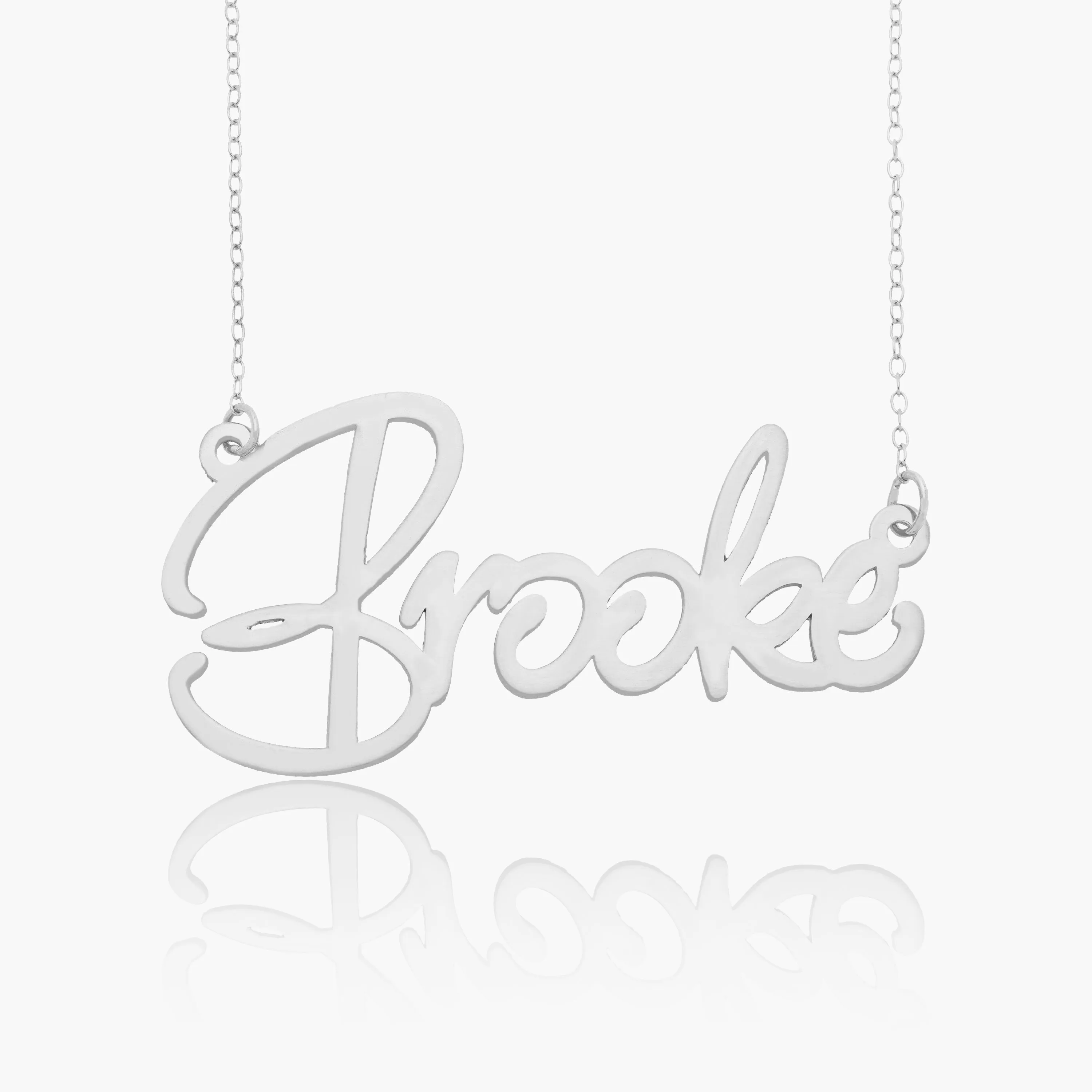 Large Script Name Necklace