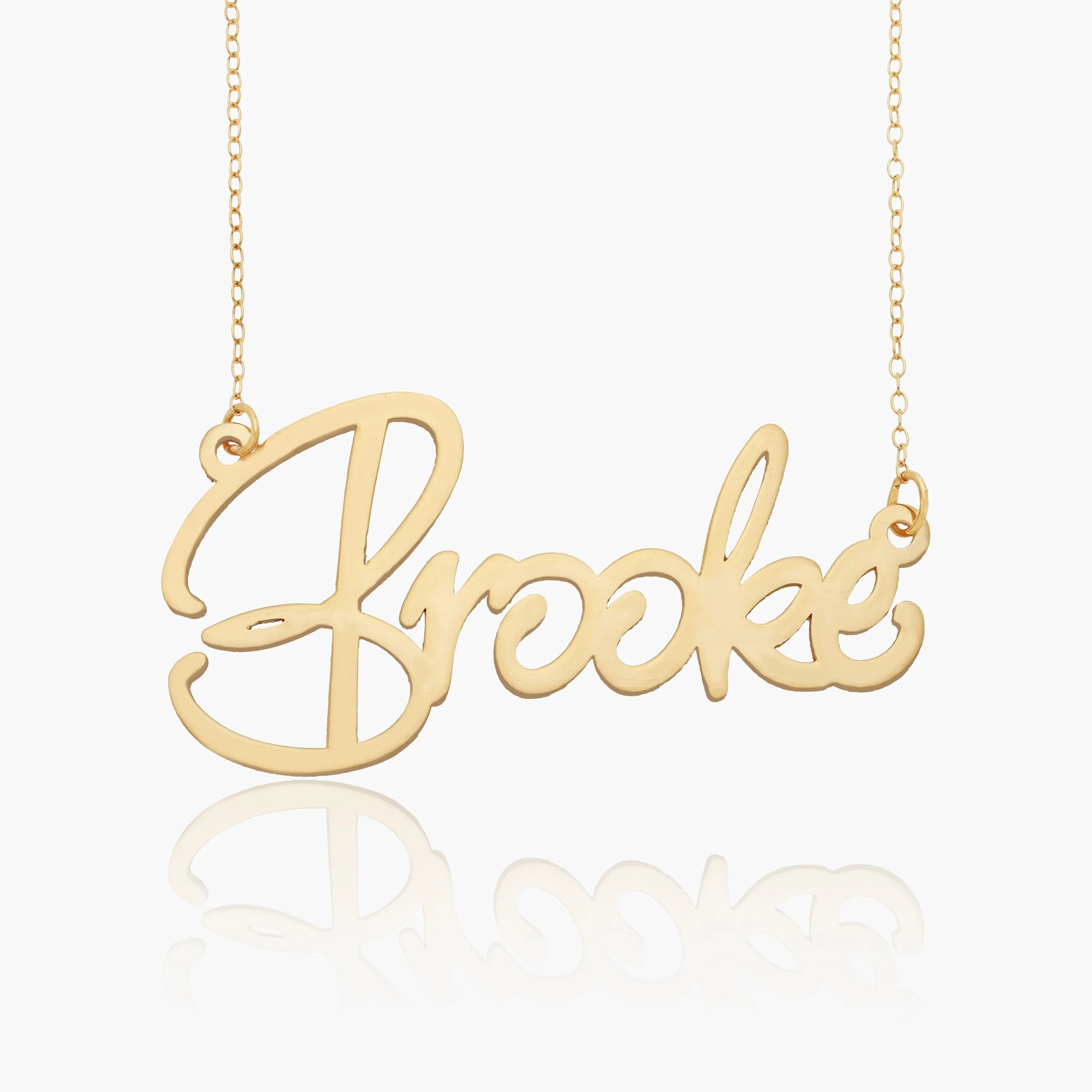 Large Script Name Necklace