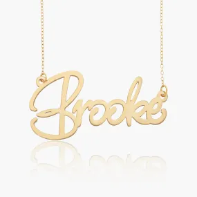 Large Script Name Necklace