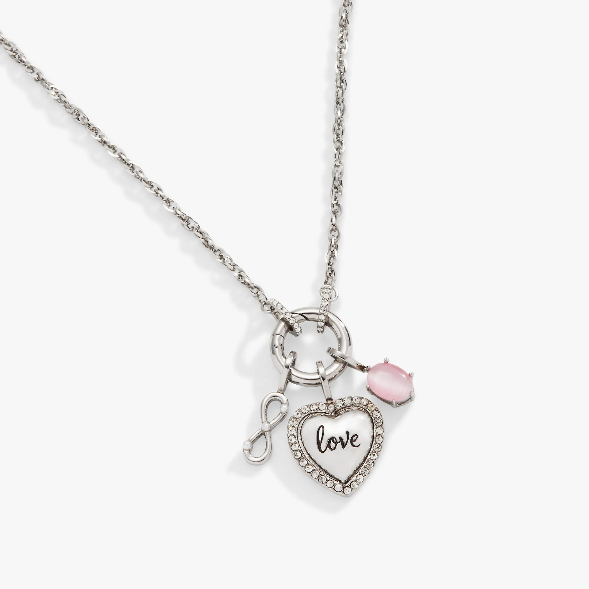 Love Trio Interchangeable Charm Necklace