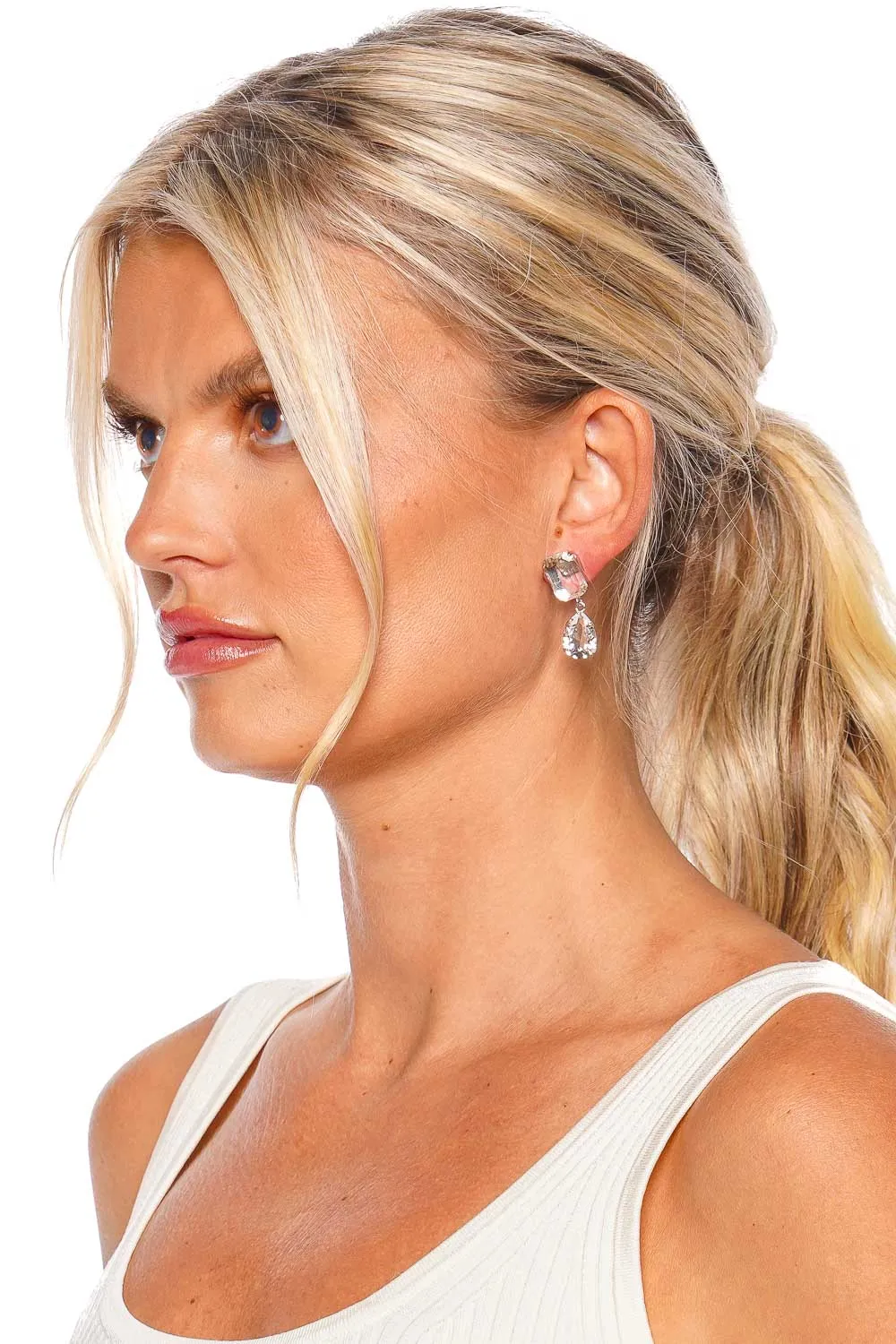 Maree Crystal Drop Earrings