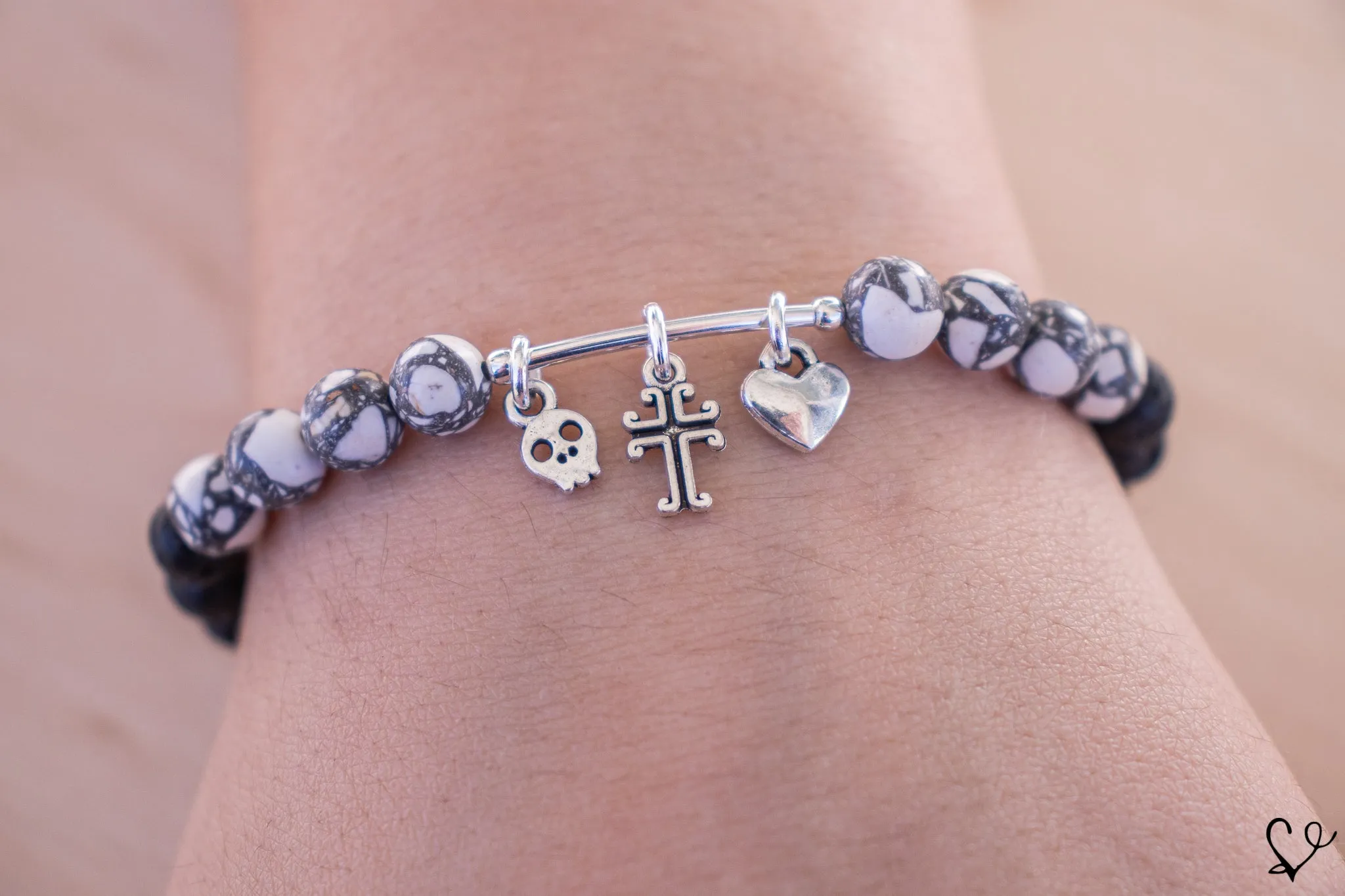 Memento Mori Dainty Diffuser Bracelet