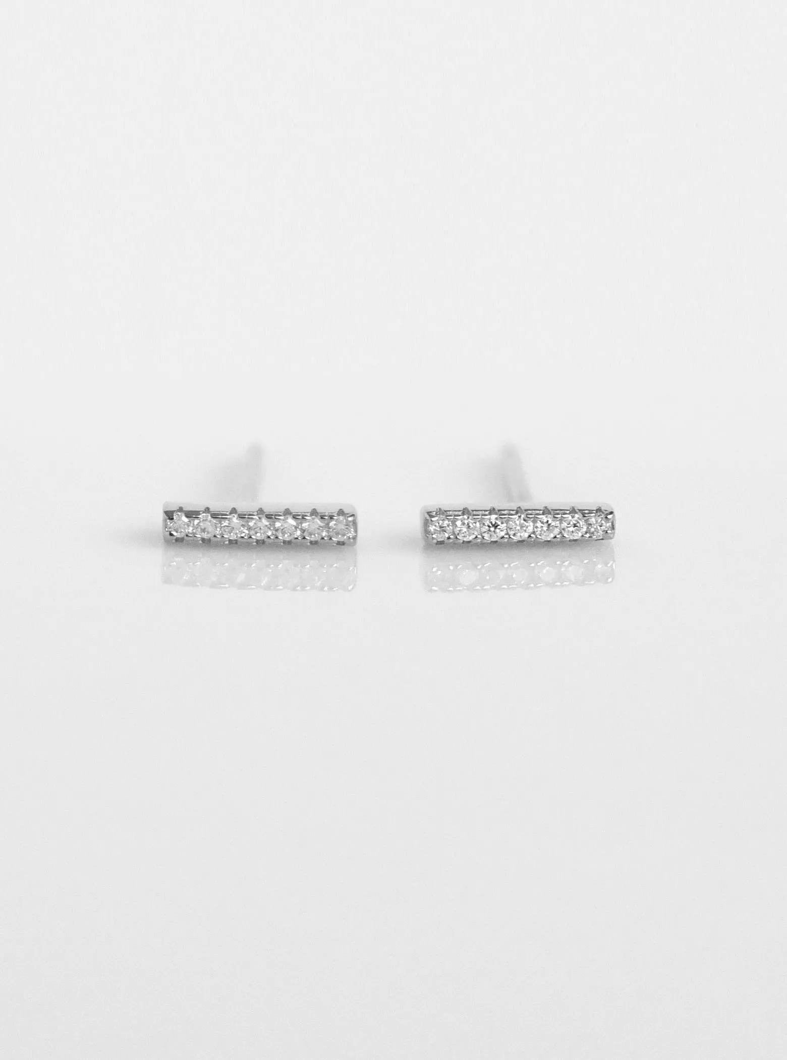 Mini Bar Stud Earrings