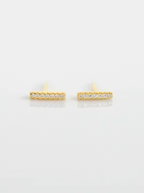 Mini Bar Stud Earrings