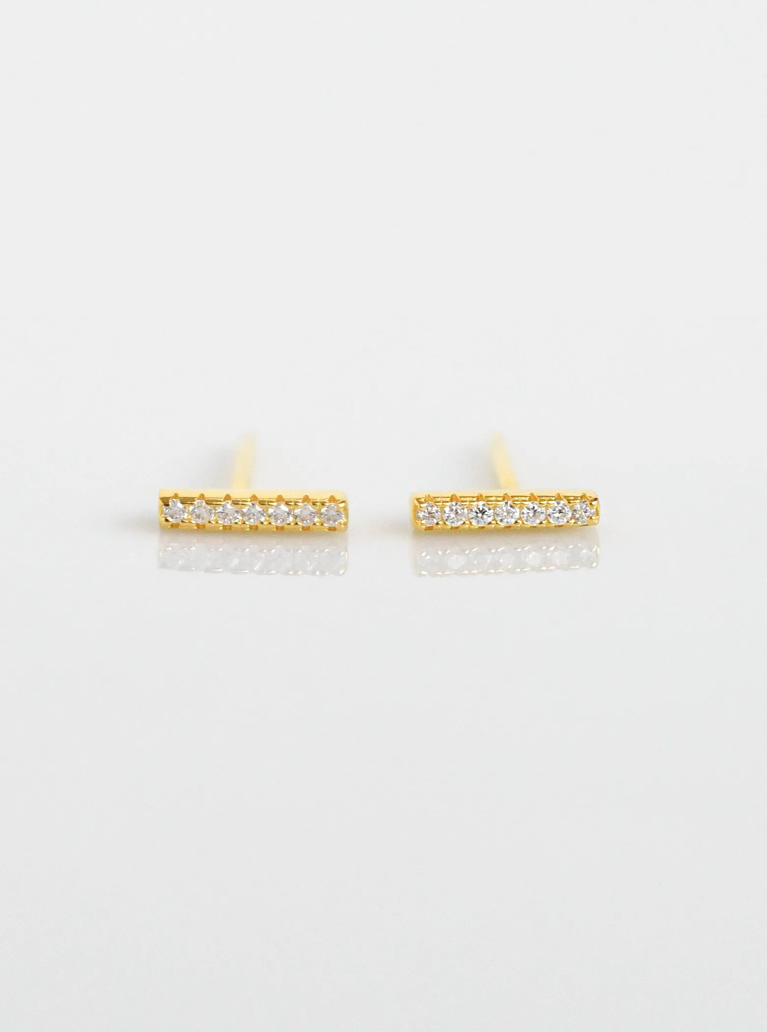 Mini Bar Stud Earrings