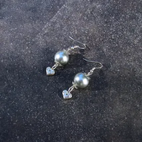 Mother of Pearls and Sterling Silver Drop Earrings