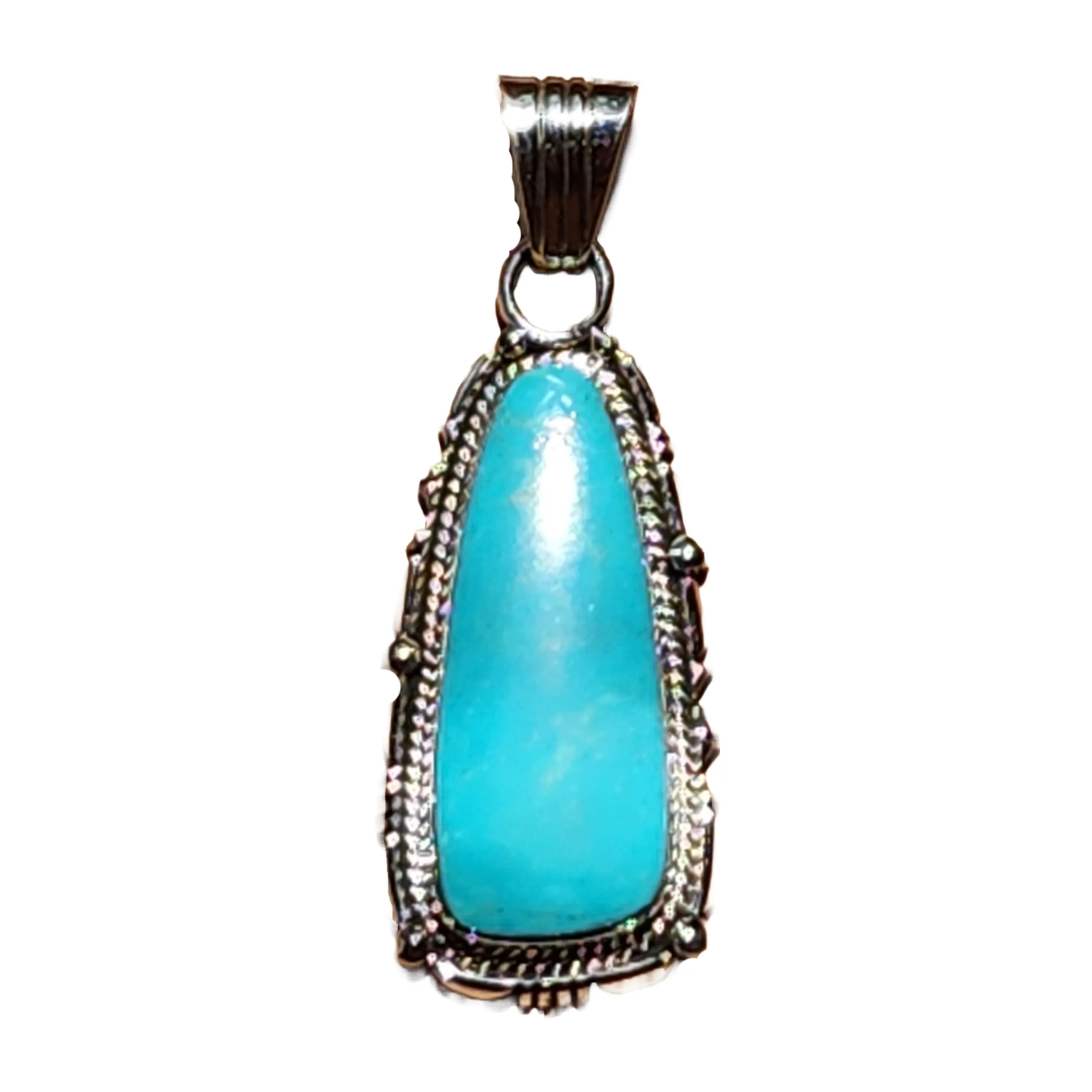 Navajo Natural Turquoise Pendant