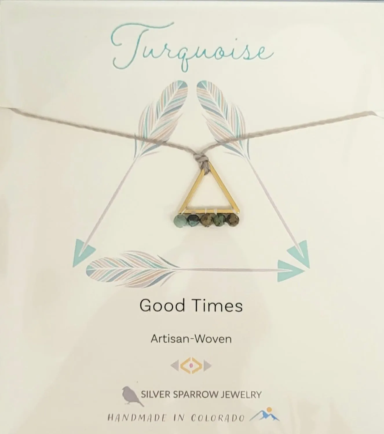 Necklace, Good Times - Turquoise Triangle