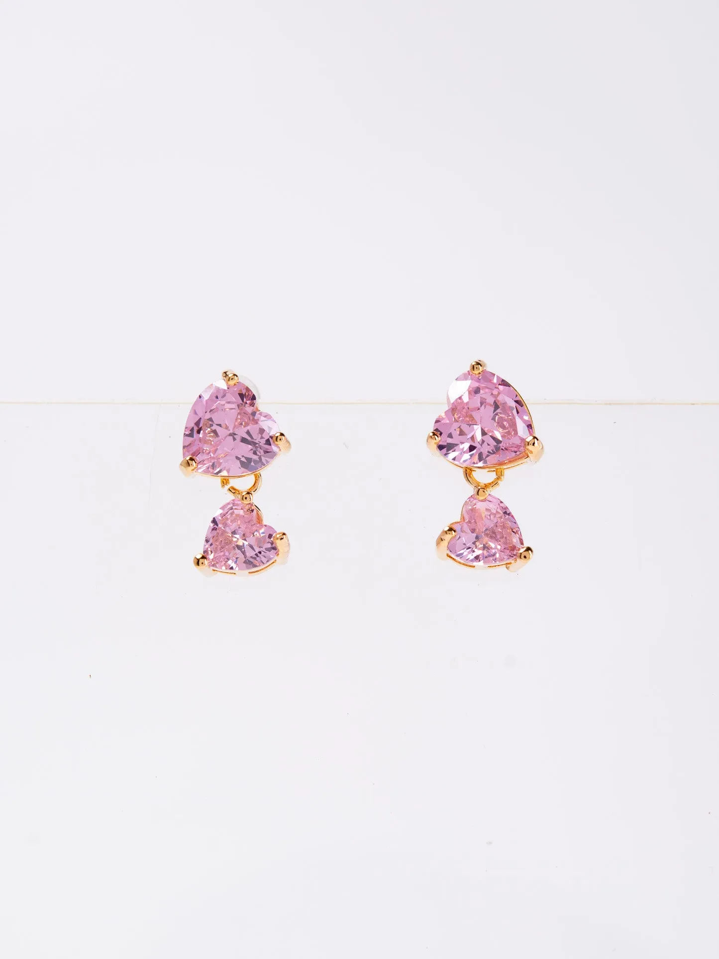 Nelly 2-Tier CZ Minimal Drop Earrings