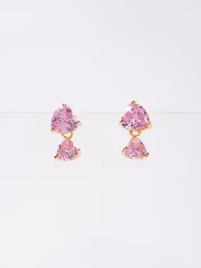 Nelly 2-Tier CZ Minimal Drop Earrings