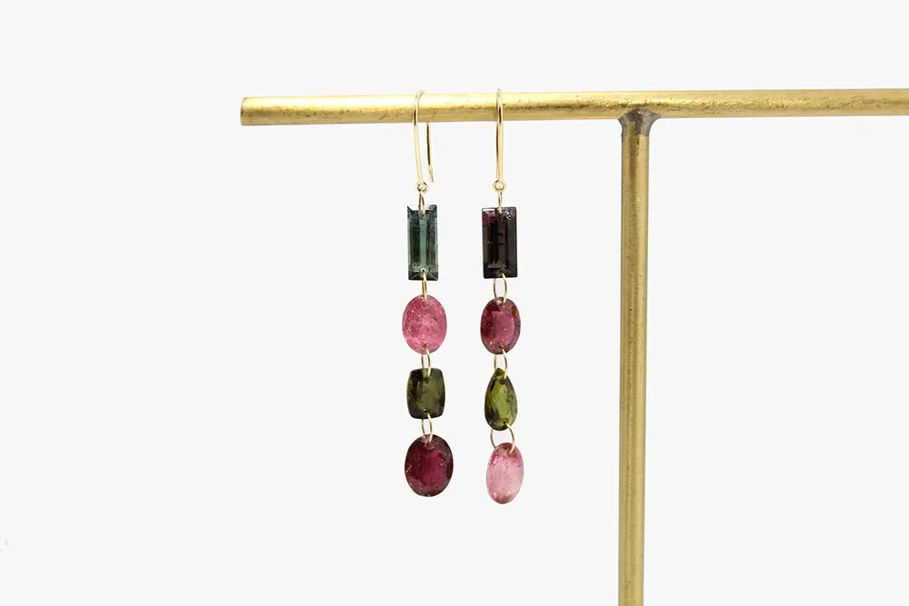 One of a Kind Tourmaline Drop Earrings