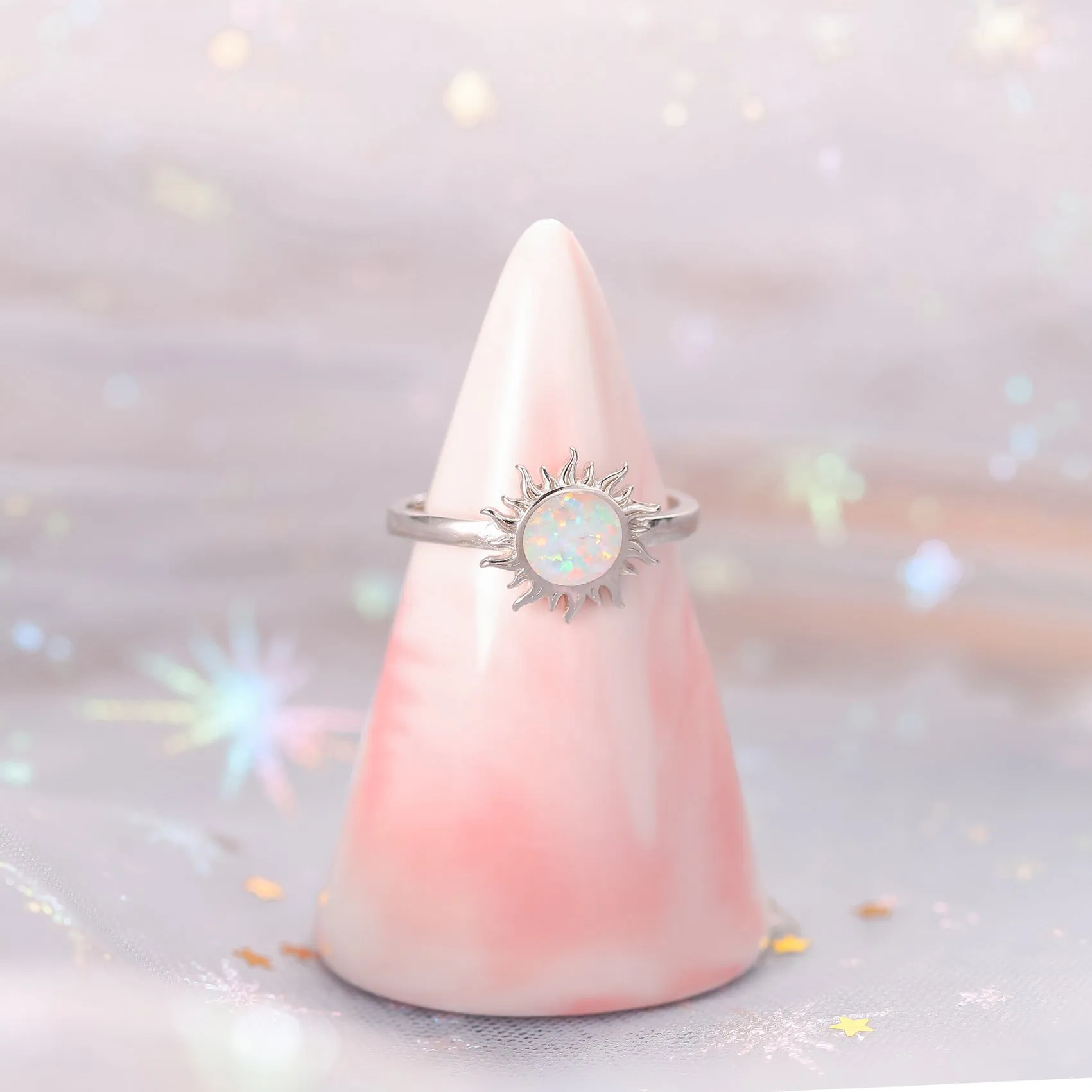 Opal Sun Ring