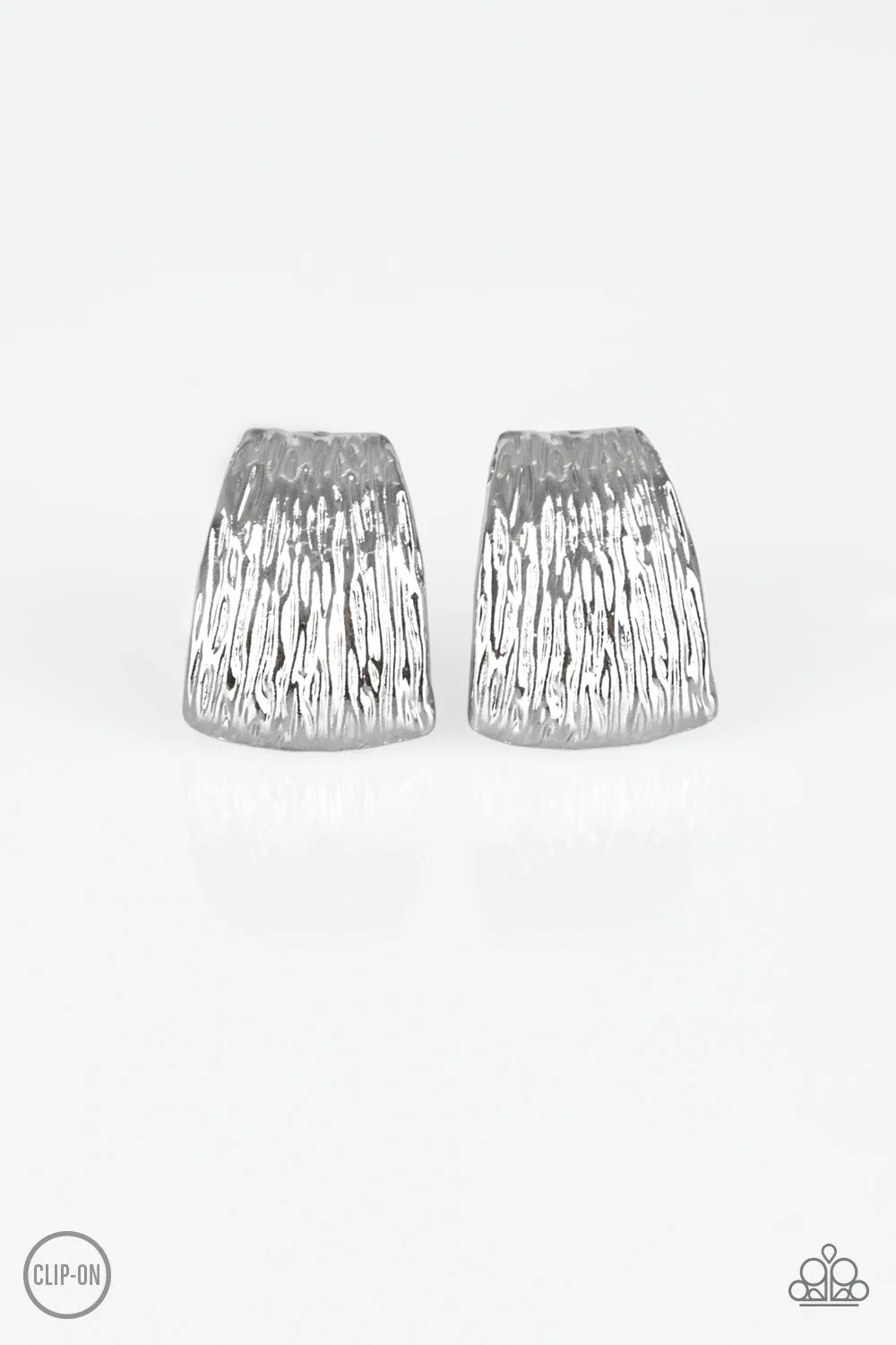 Paparazzi Accessories  - Superstar Shimmer #E91 Peg - Silver Earring