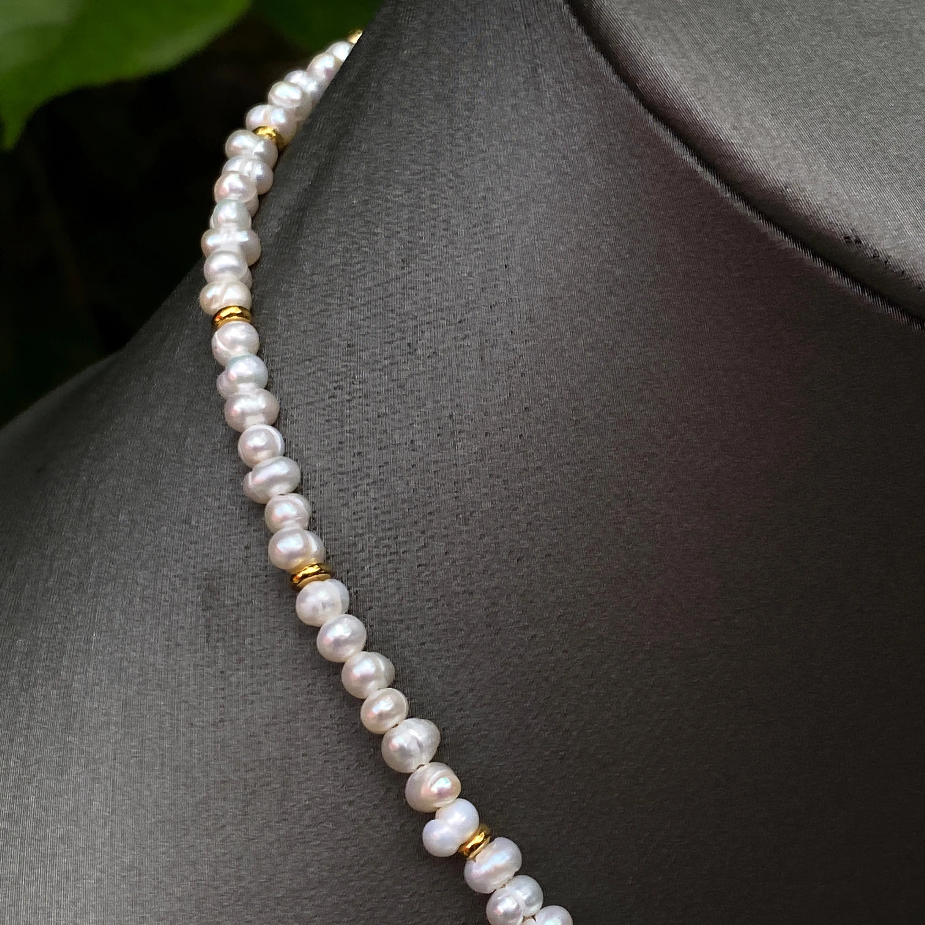 Pearl and Moon Necklace