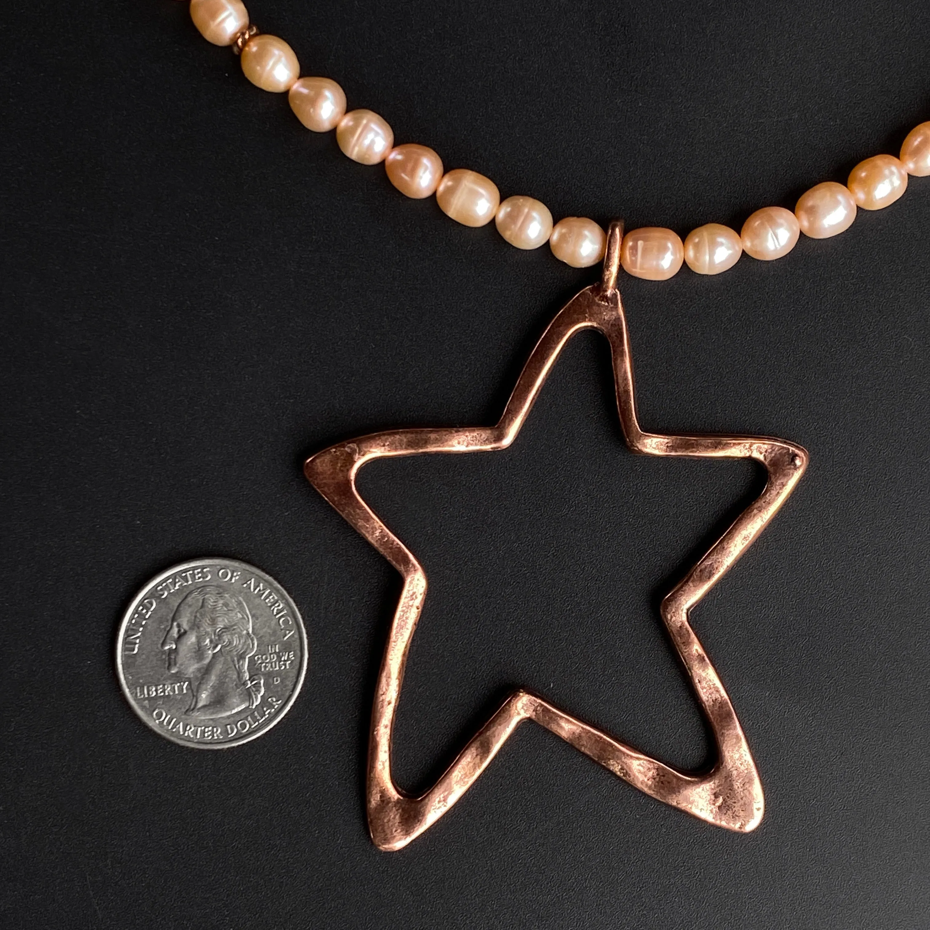 Pearl and Star Necklace