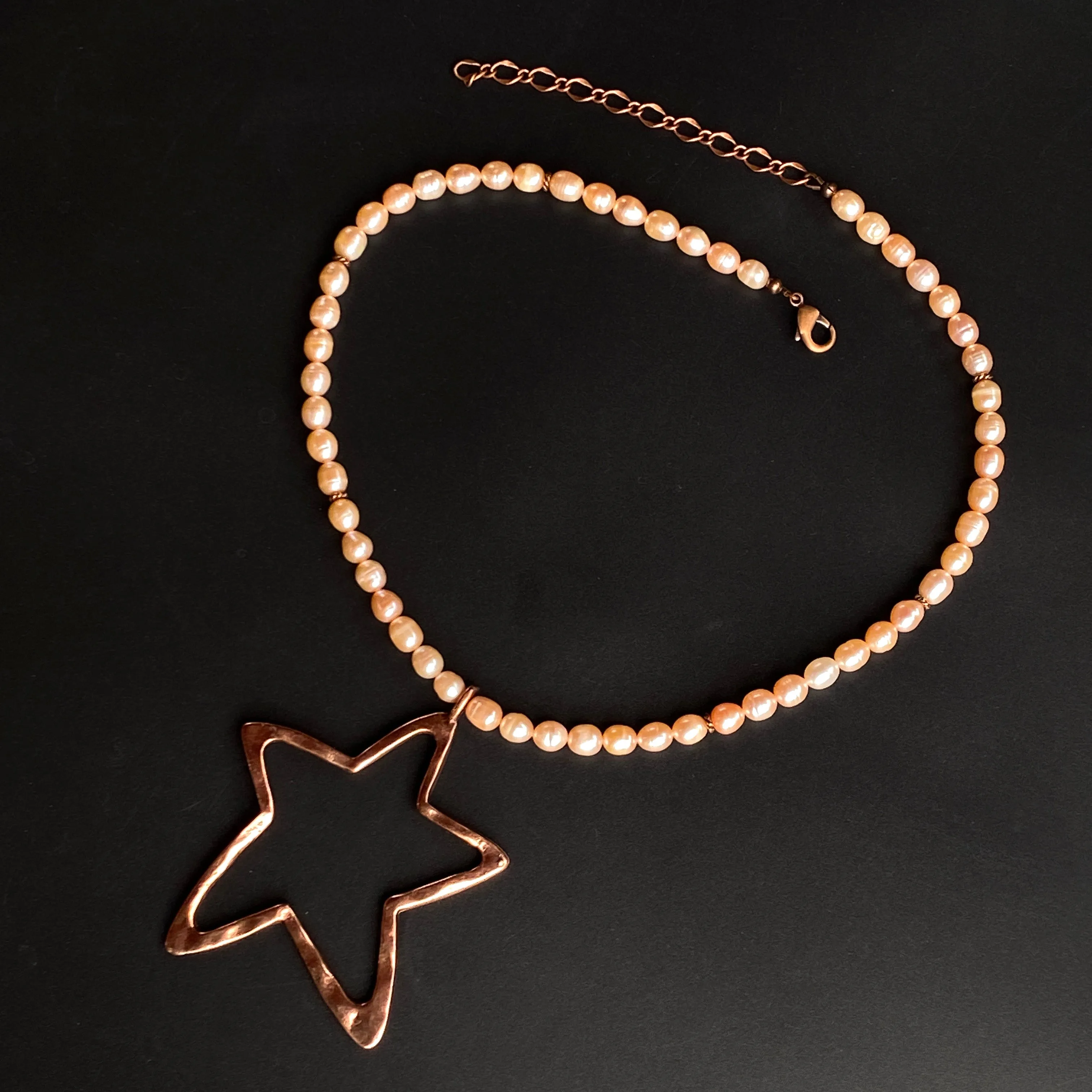 Pearl and Star Necklace