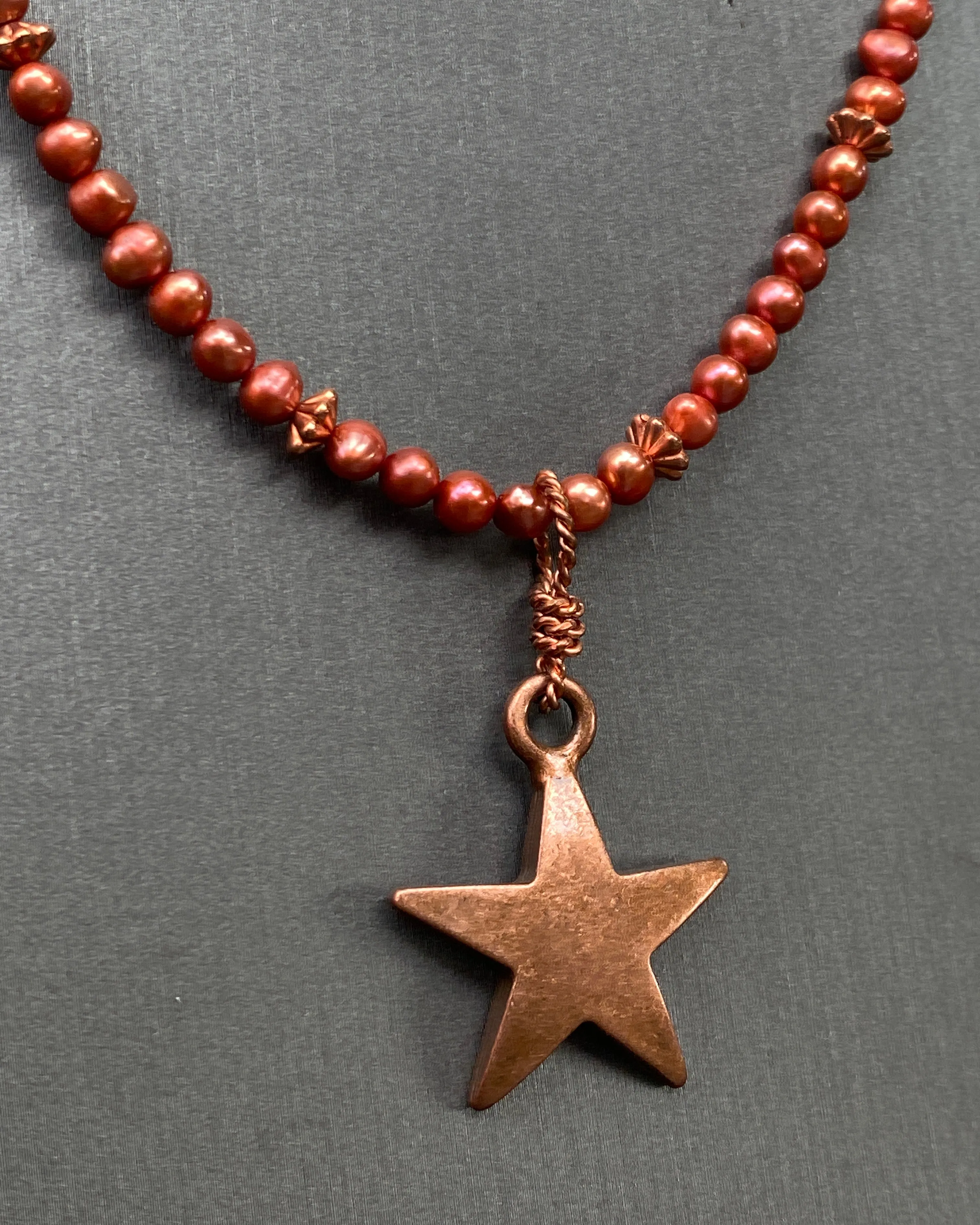 Pearl and Star Necklace