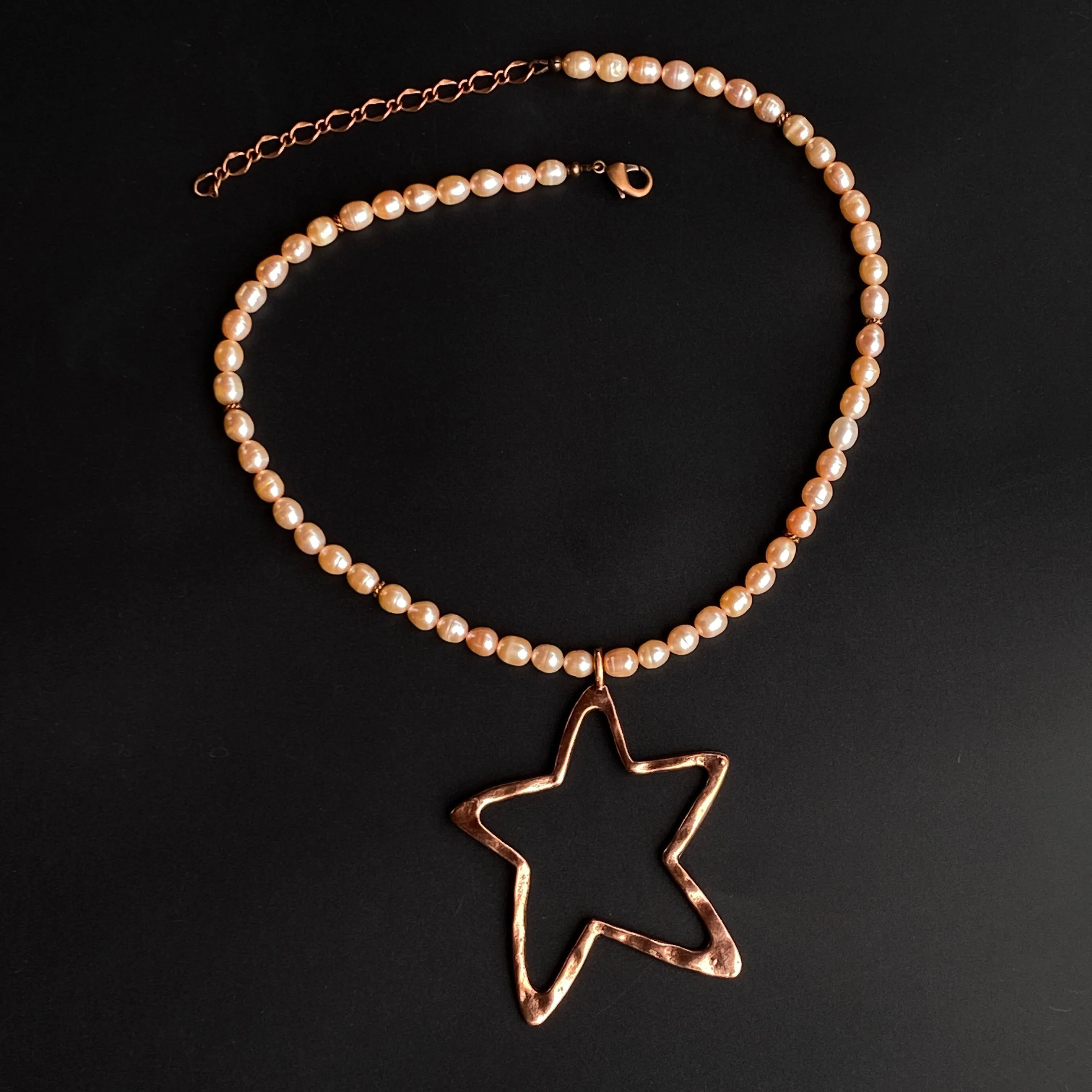 Pearl and Star Necklace