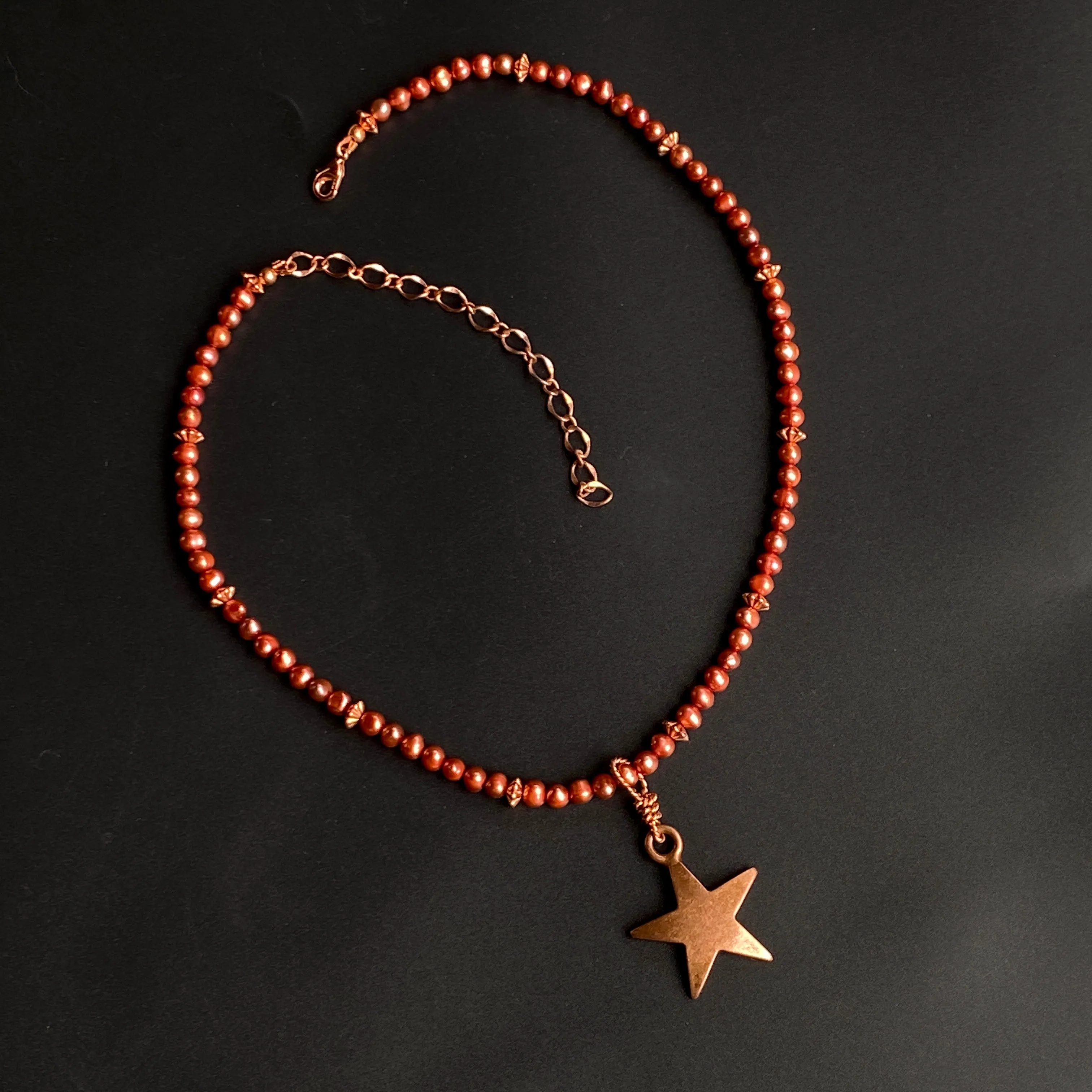 Pearl and Star Necklace