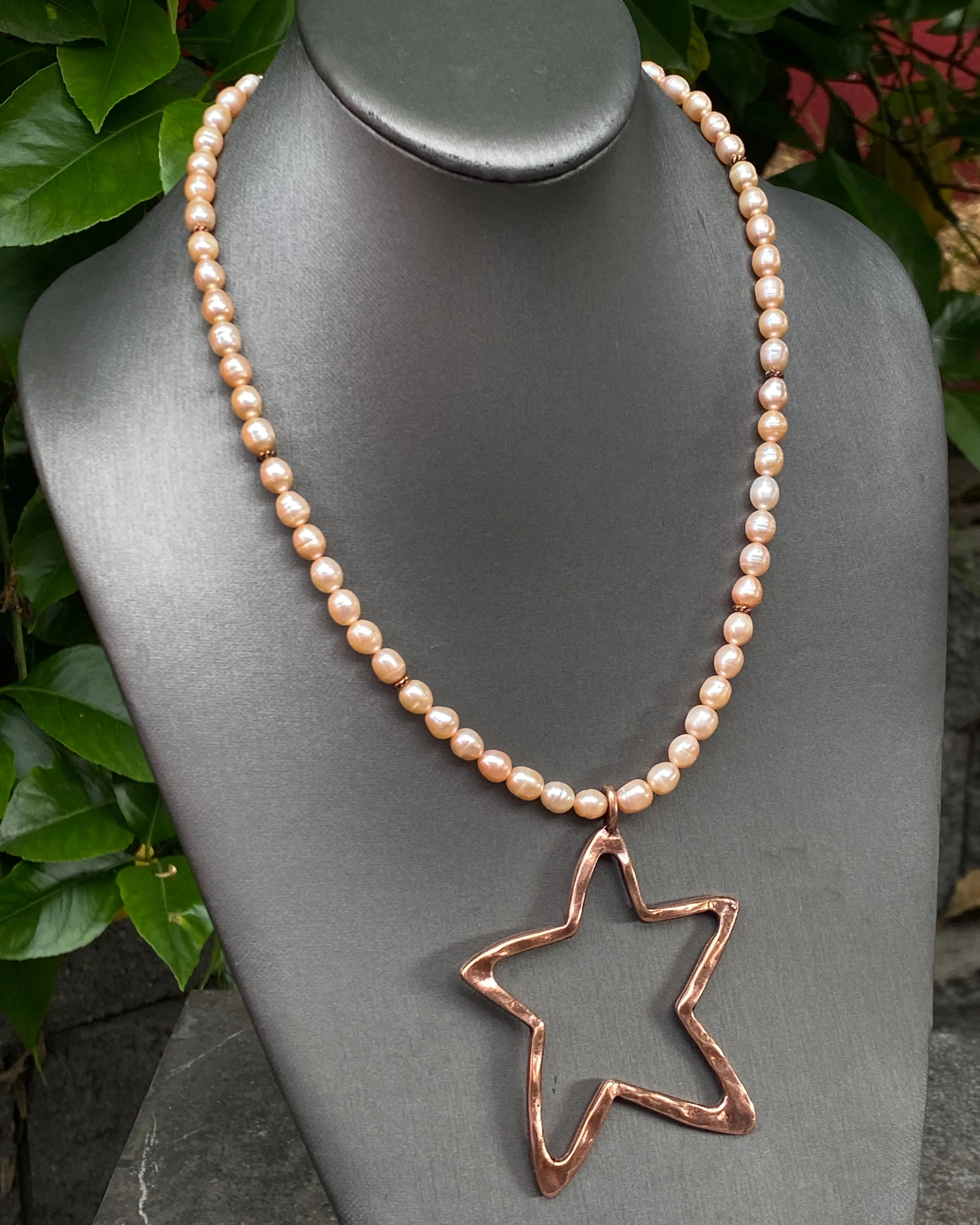 Pearl and Star Necklace