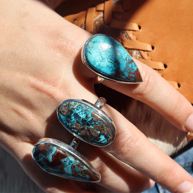 Percy Shattuckite Teardrop Ring G