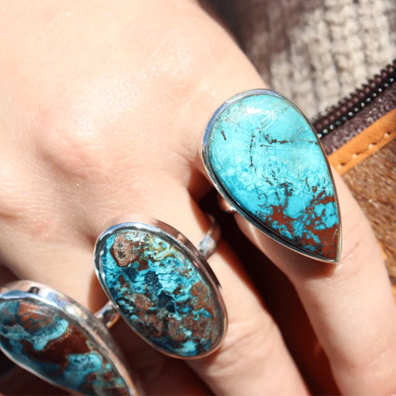 Percy Shattuckite Teardrop Ring G