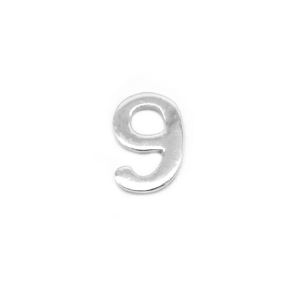 Polished Letters and Numbers Charm