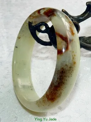 Precious Earth Chinese River Jade Bangle Bracelet 60mm (NJ2550)