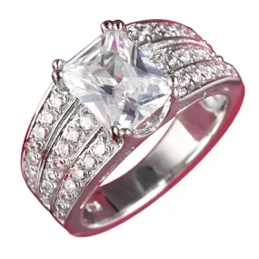 Princess Ring Rhodium