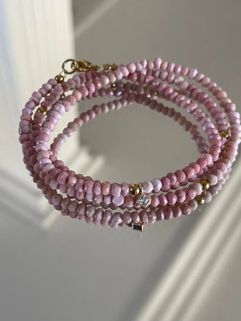 Quadra Rhodochrosite Necklace / Bracelet