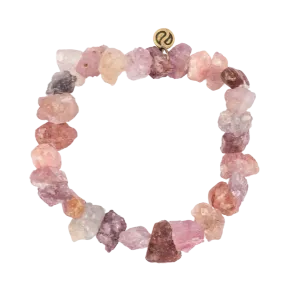 Raw Rubellite Bracelet