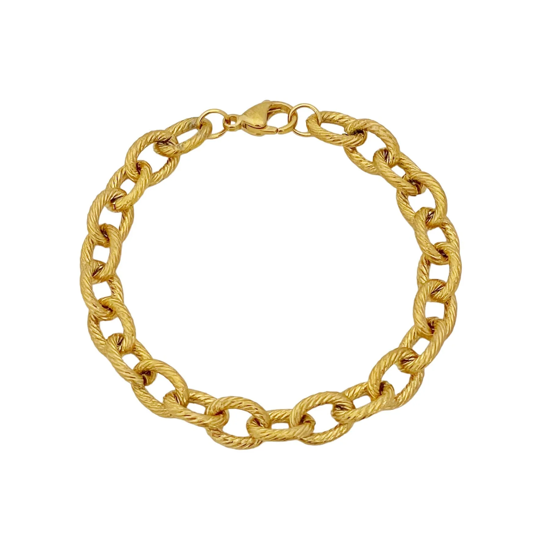 Rolo Textured Chain Bracelet