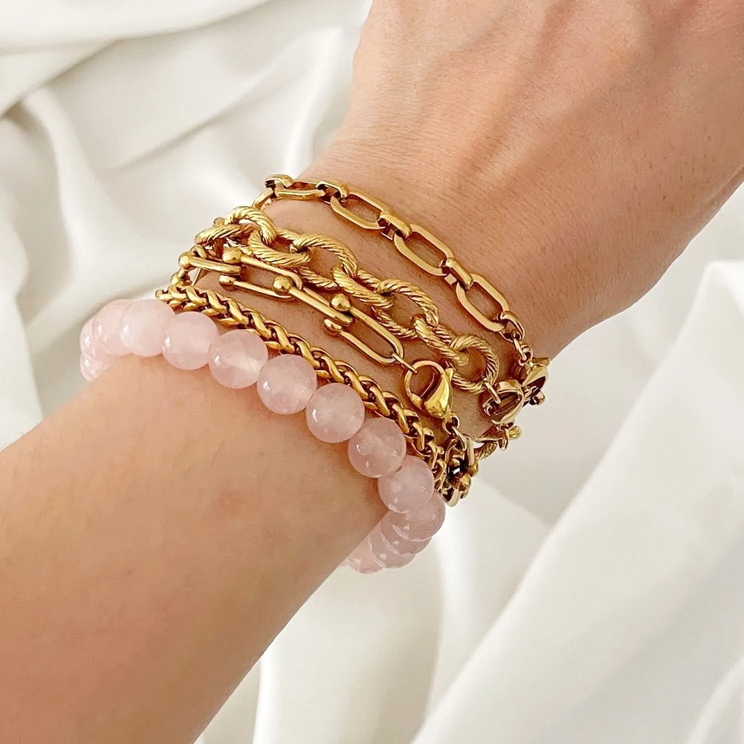 Rolo Textured Chain Bracelet