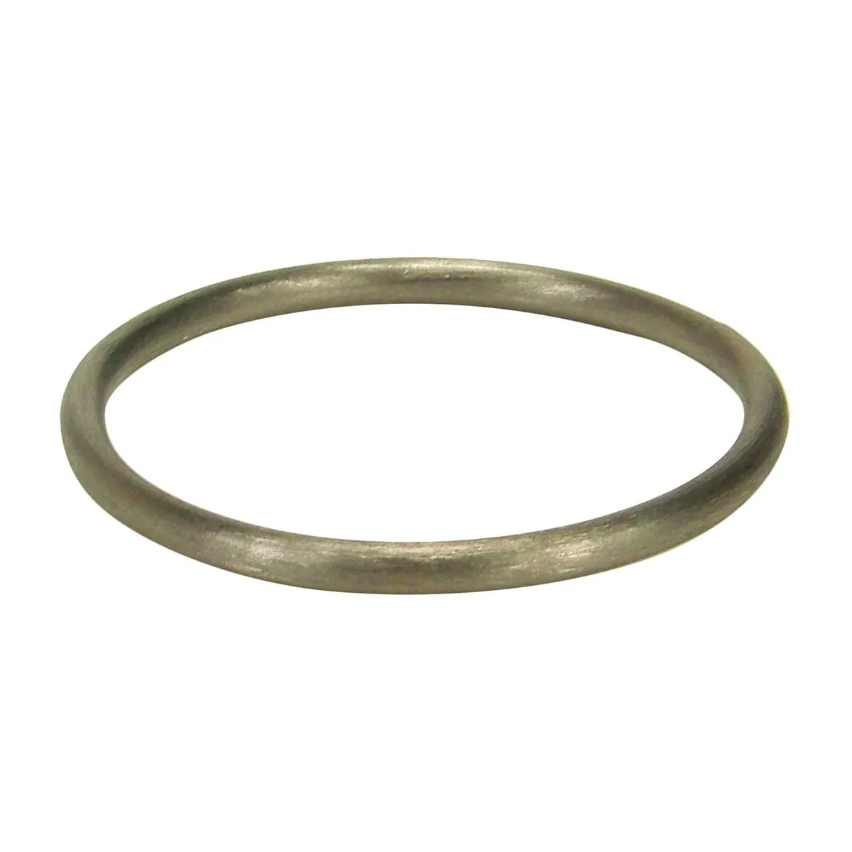 Sheila Fajl Thin Tubular Bangle Bracelet in Brushed Gunmetal Plated