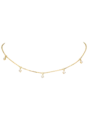 Sparkling Choker 14K Gold Plated