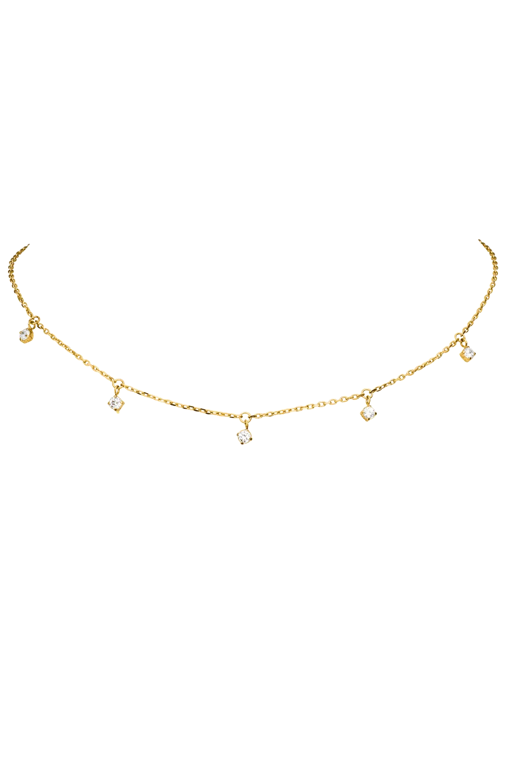 Sparkling Choker 14K Gold Plated