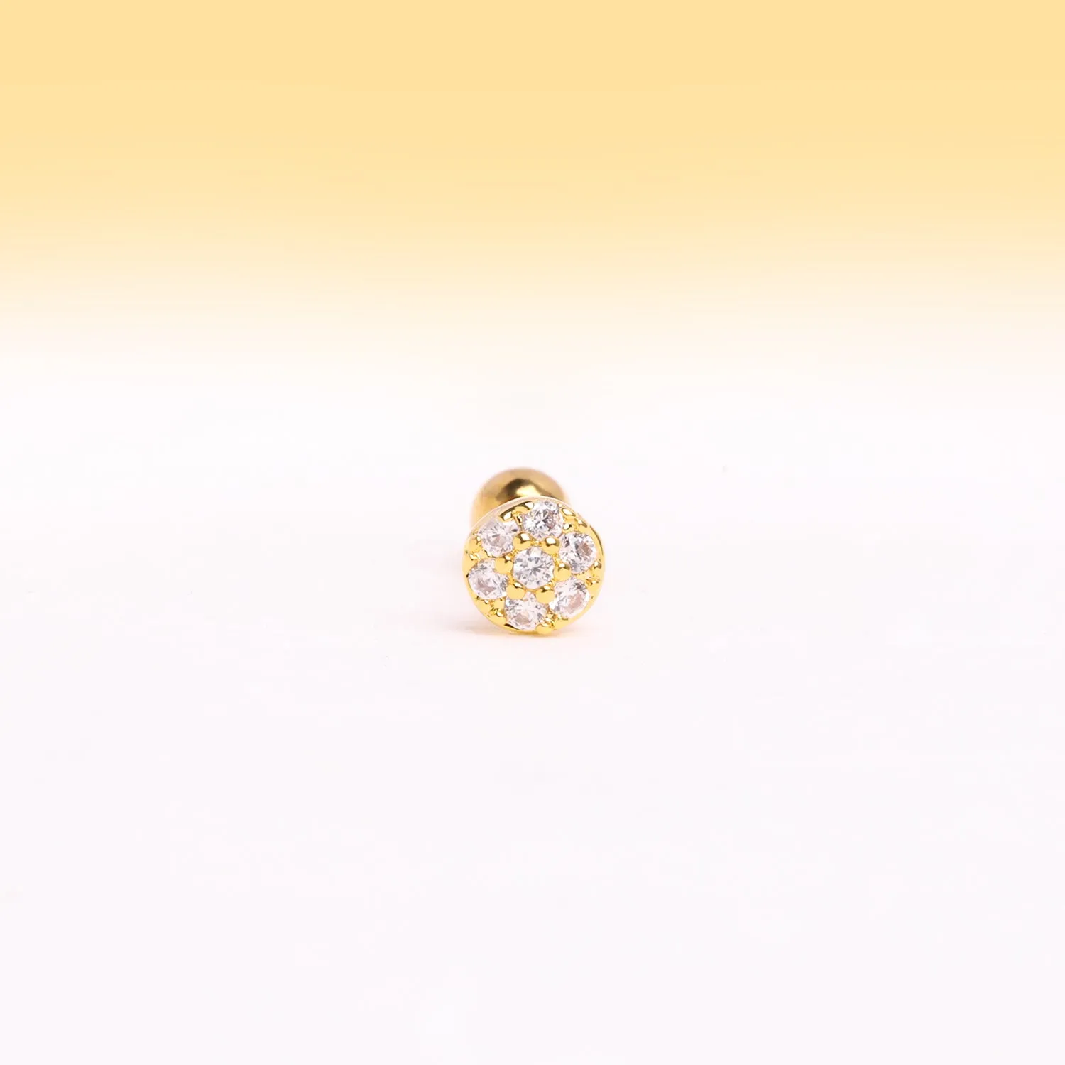 Sparkling Gemstone Stud