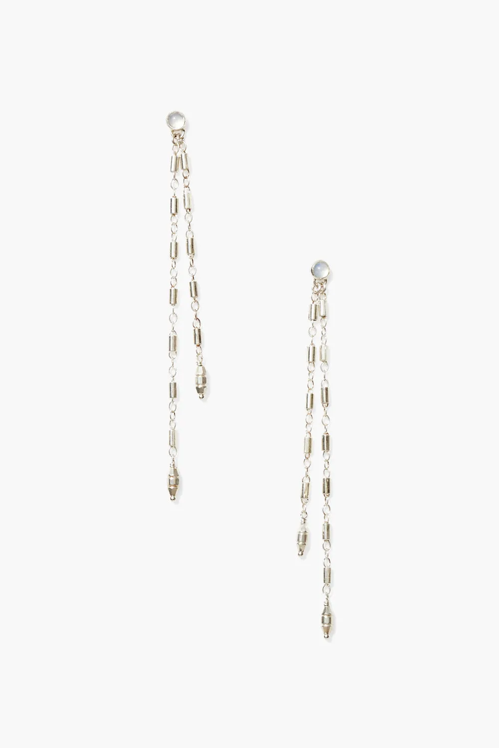 Suleyma Drop Earrings Silver