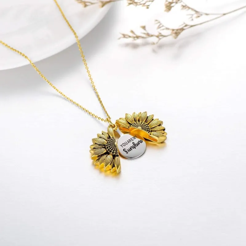 Sunflower Pendant Necklace