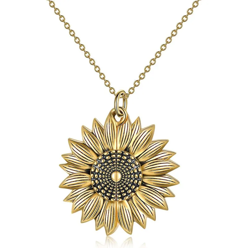 Sunflower Pendant Necklace