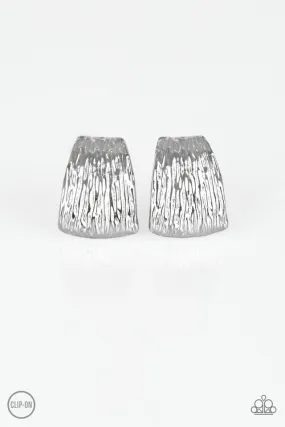 Superstar Shimmer Silver Clip-On-Earrings