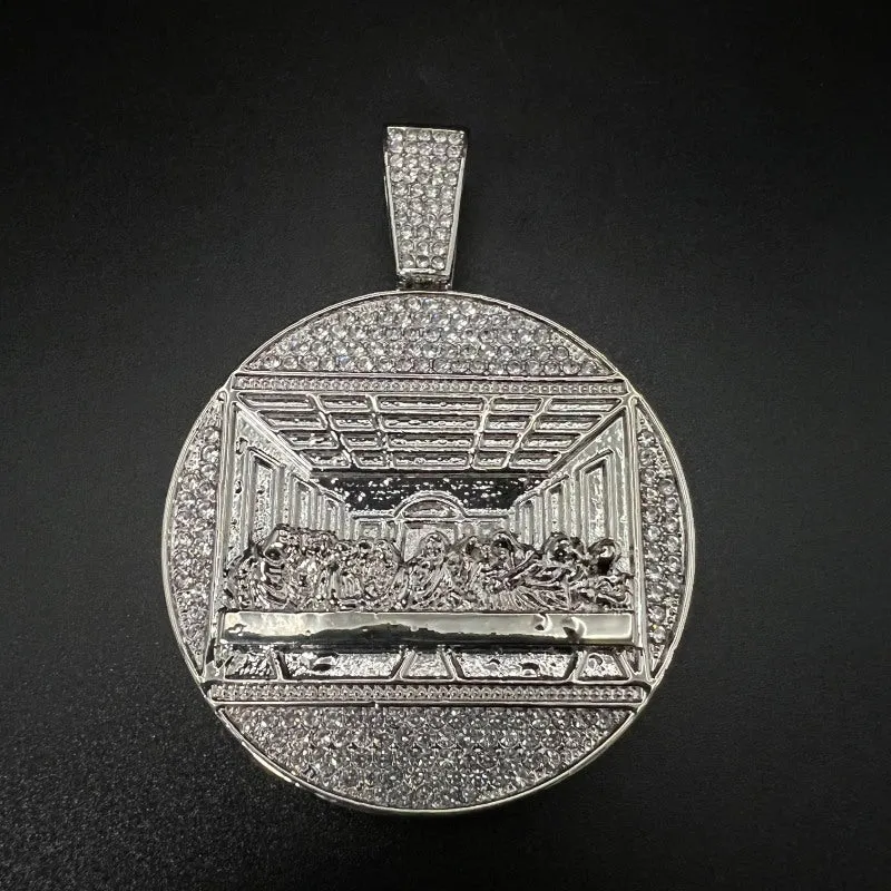 The Last Supper Pendant (Gold-plated CZ Diamond)