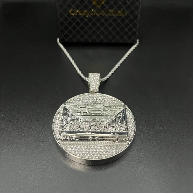 The Last Supper Pendant (Gold-plated CZ Diamond)