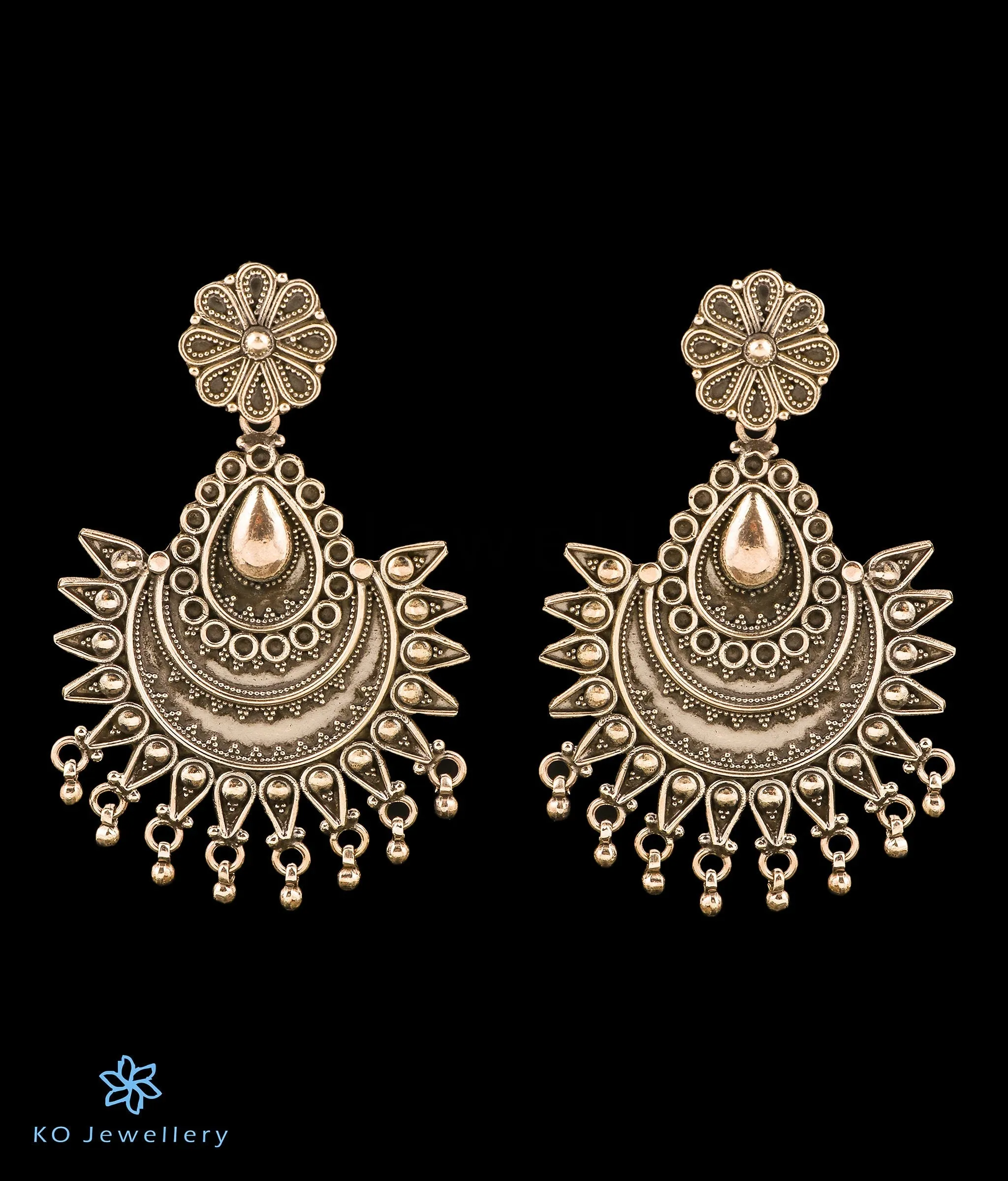 The Vyuti Silver Antique Earrings