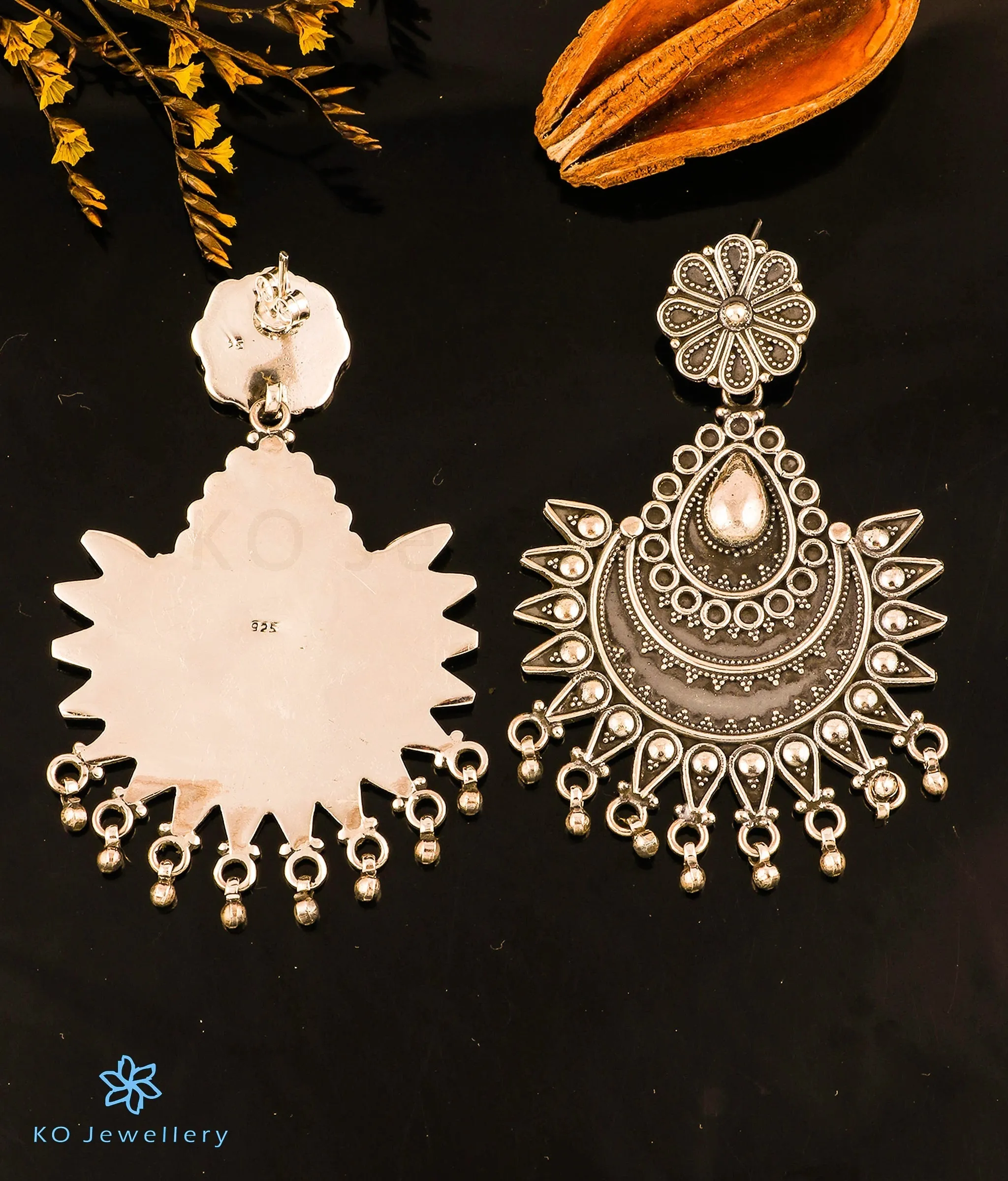 The Vyuti Silver Antique Earrings