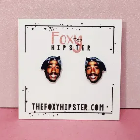 Tupac Stud Earrings