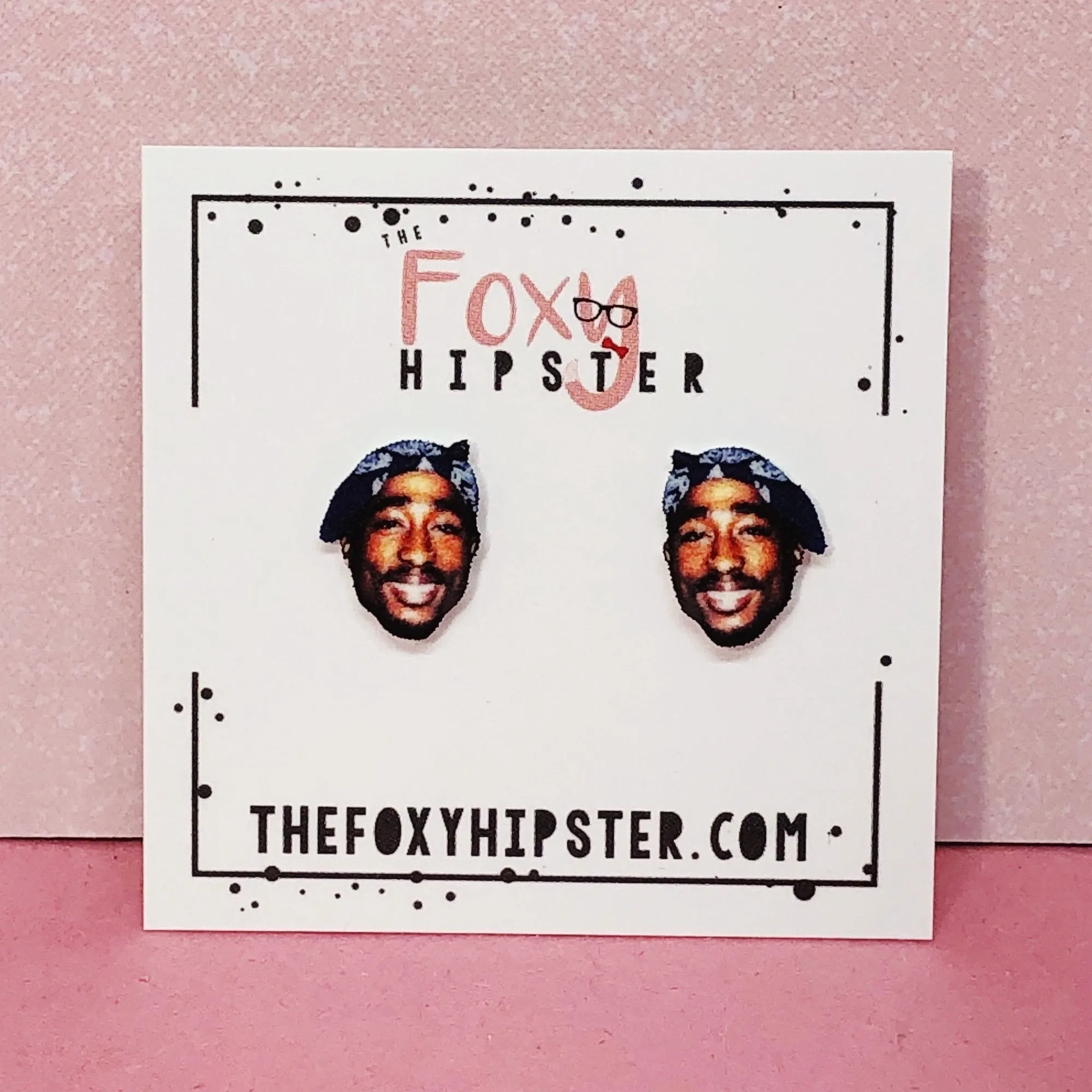 Tupac Stud Earrings