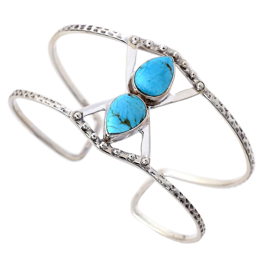 Turquoise Double Drop Cuff