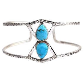 Turquoise Double Drop Cuff