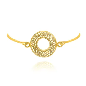 VALERIA GOLD SMALL ADJUSTABLE BRACELET FILIGREE